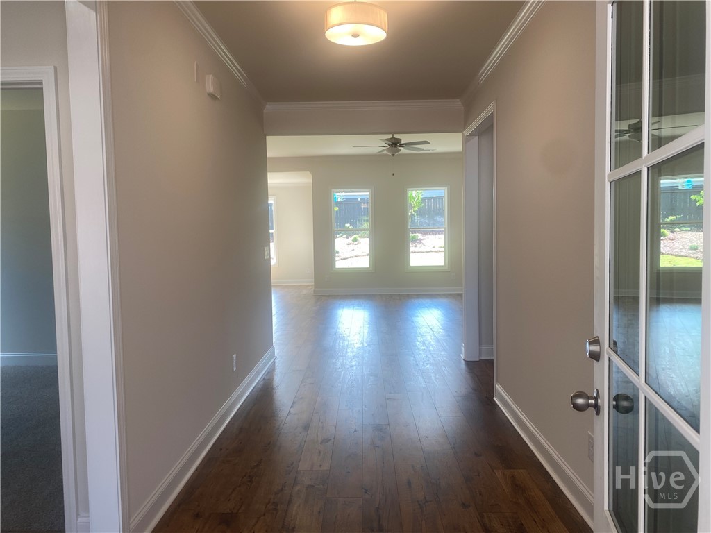 Grand foyer with plenty of wall space for displays