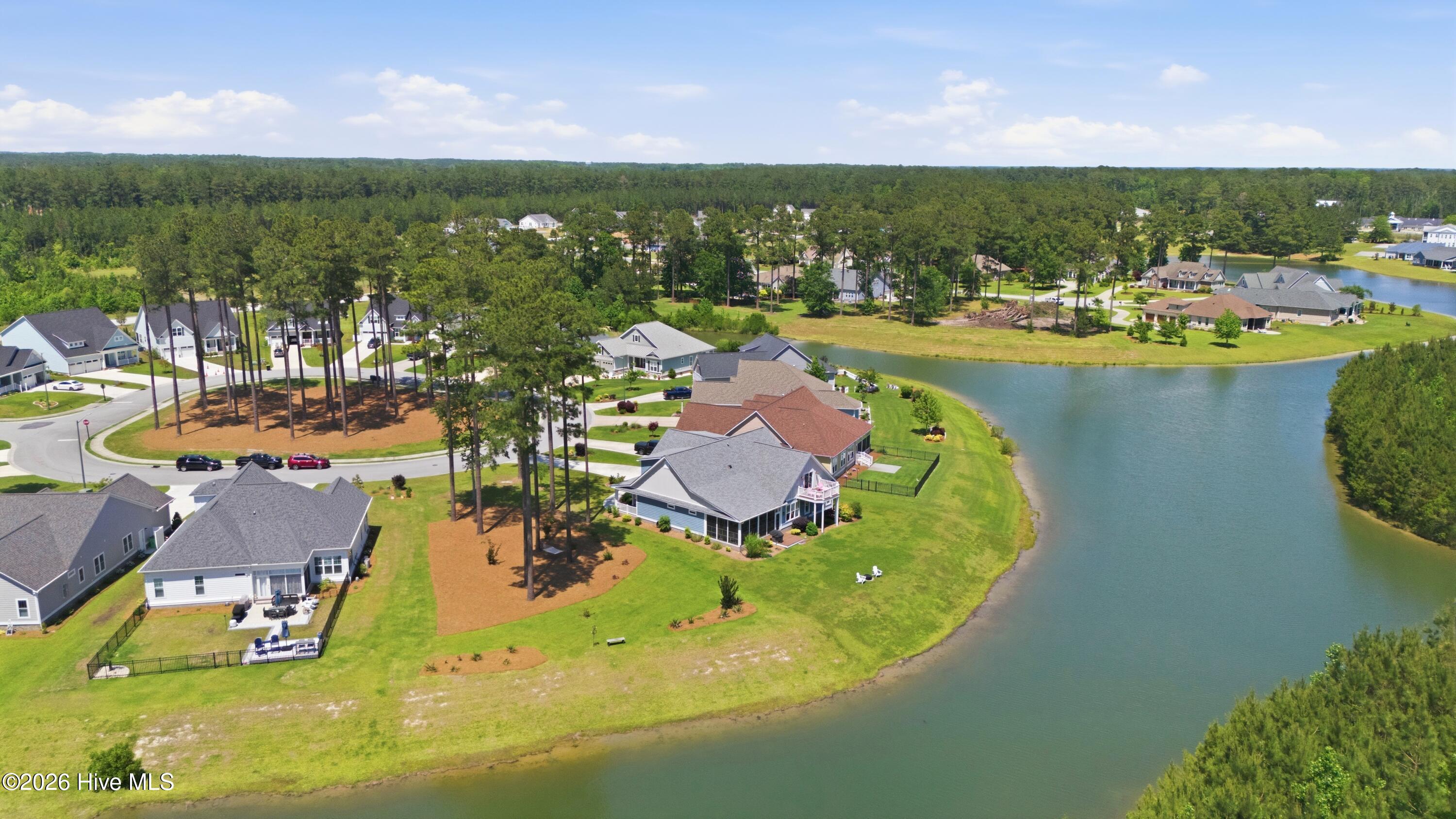 back of house side lake view