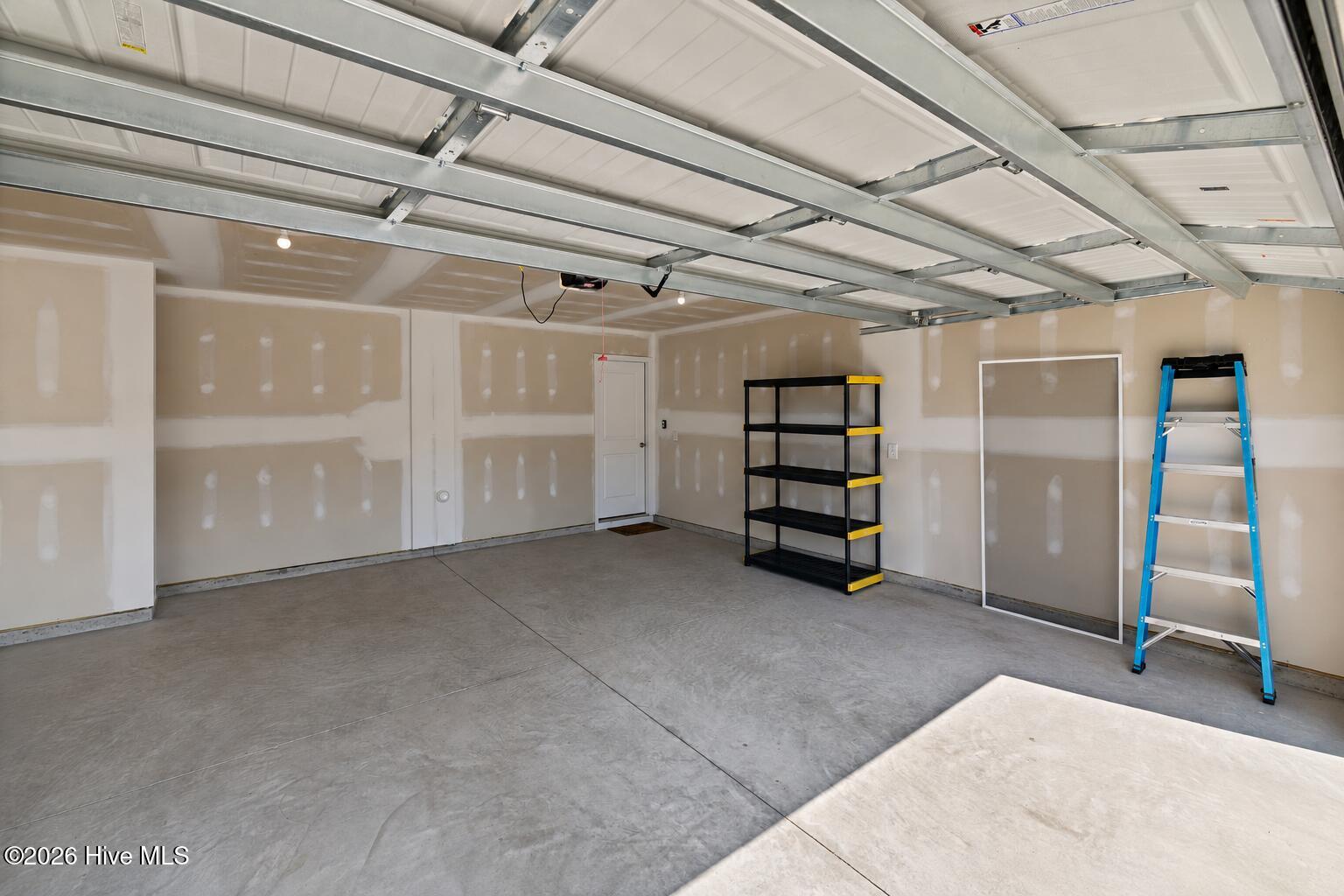 Attached 2 car garage
