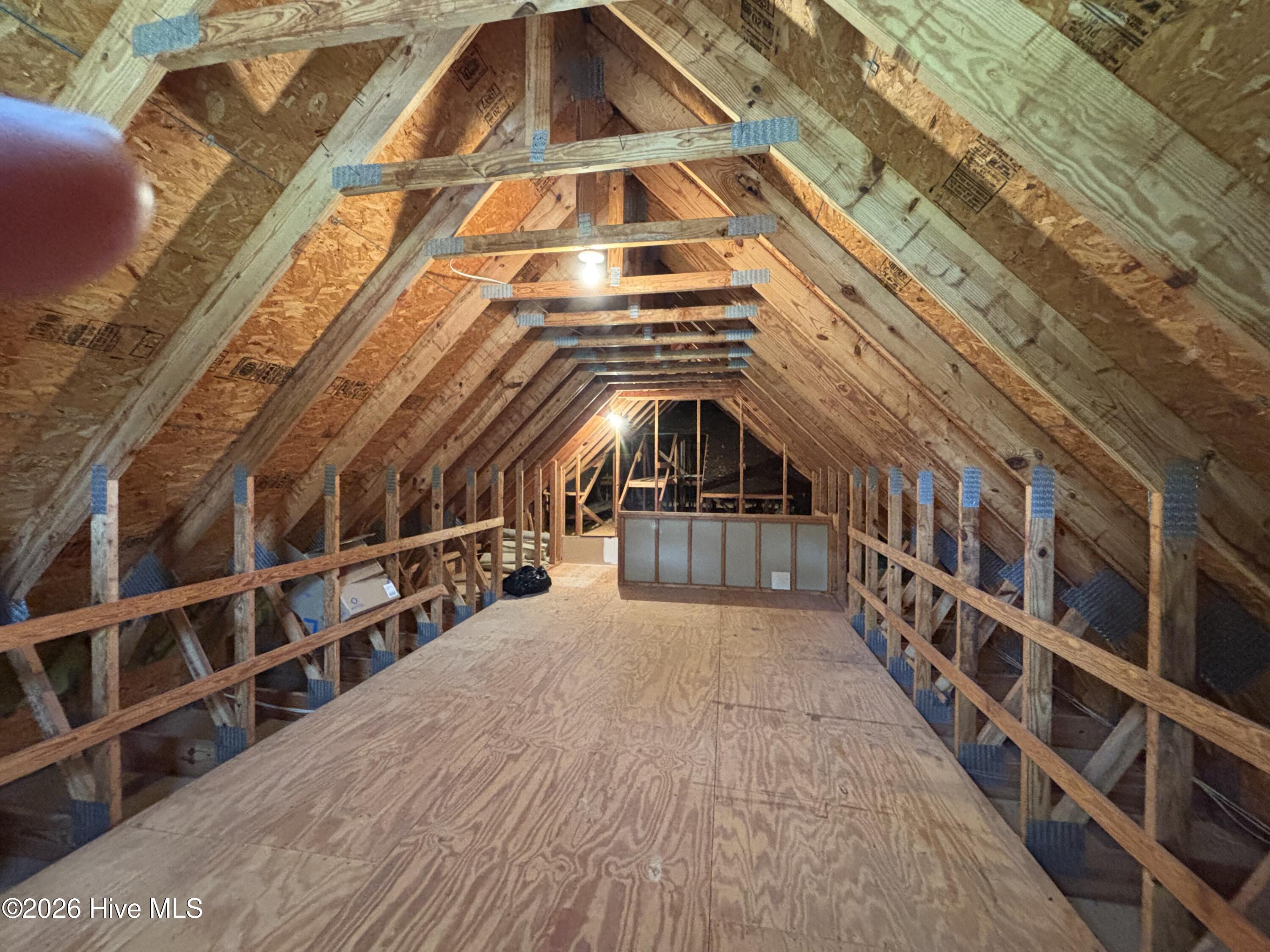 Unfinished room over the garage