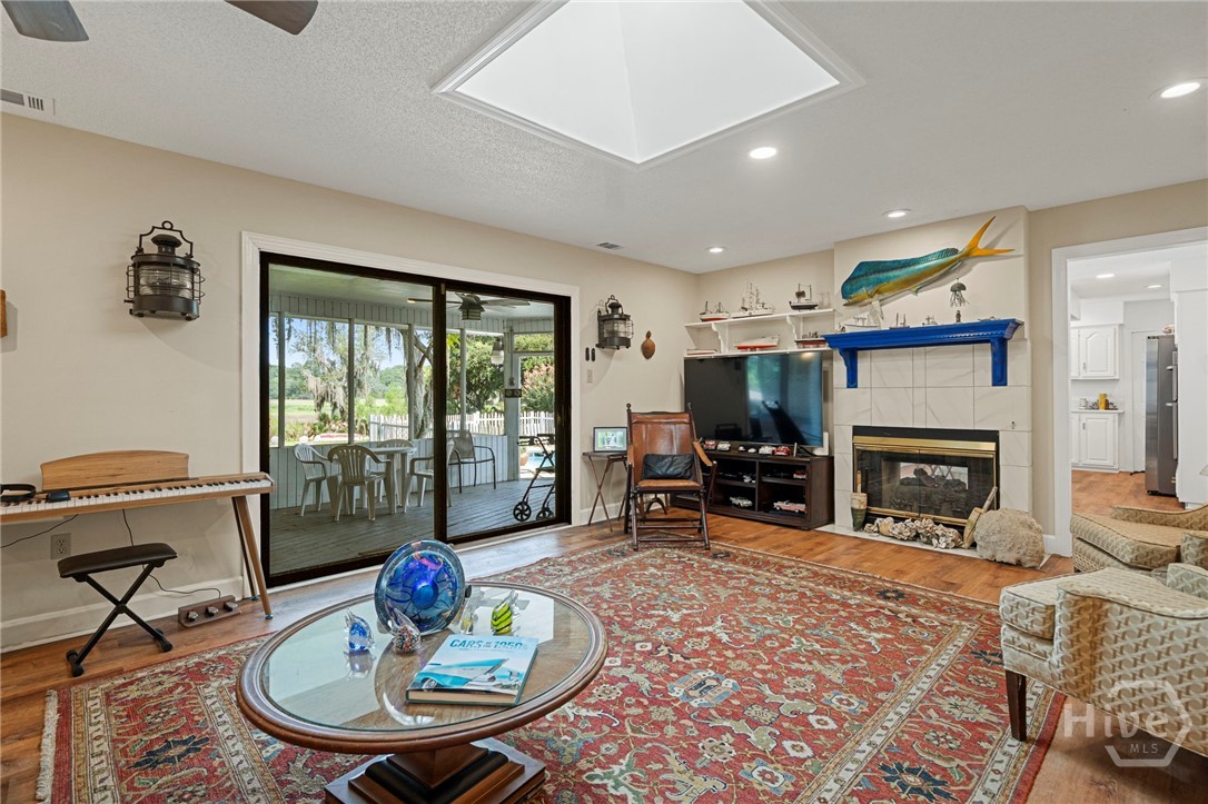 Living room overlooking the water