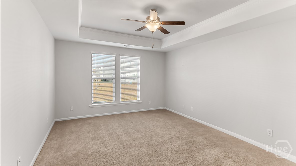Primary Bedroom with Tray Ceiling