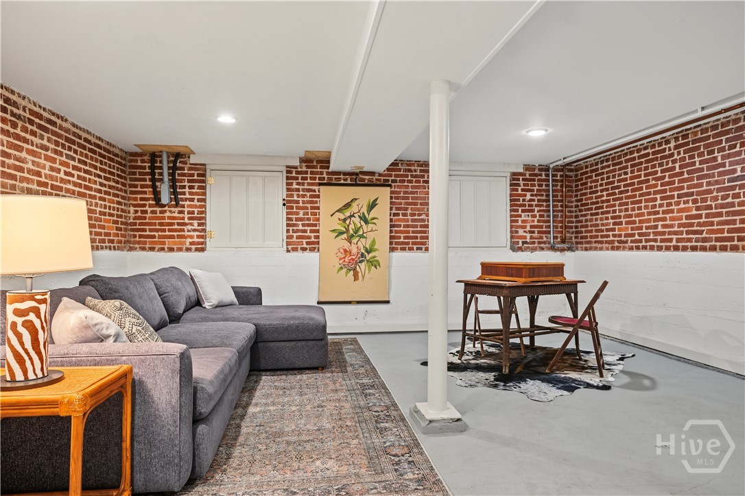Lower level recreation space