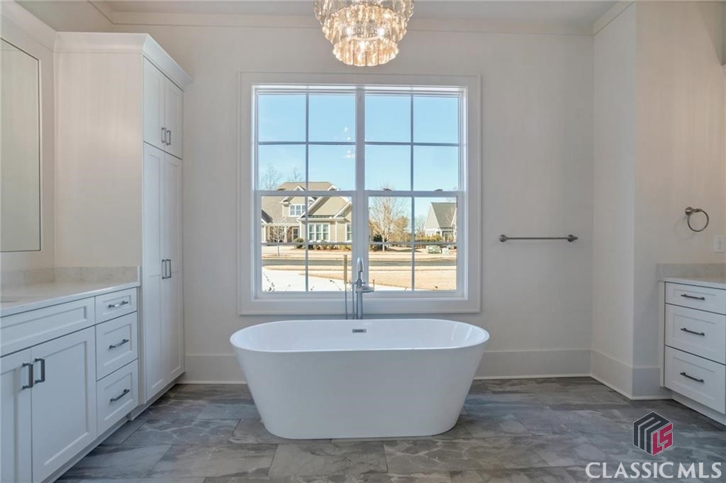 Primary Bathroom - Free standing soaking tub