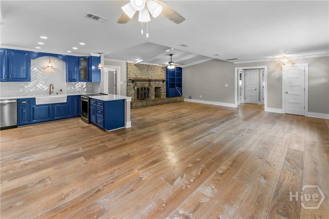 spacious great room