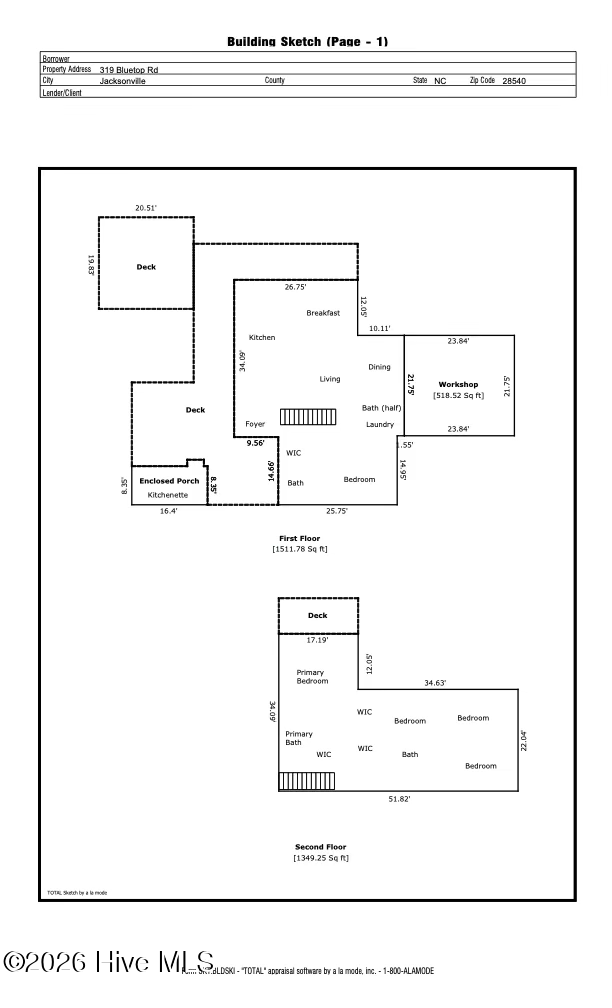 Homes For Sale - 319 Blue Top Road<br/> Jacksonville, NC 28540