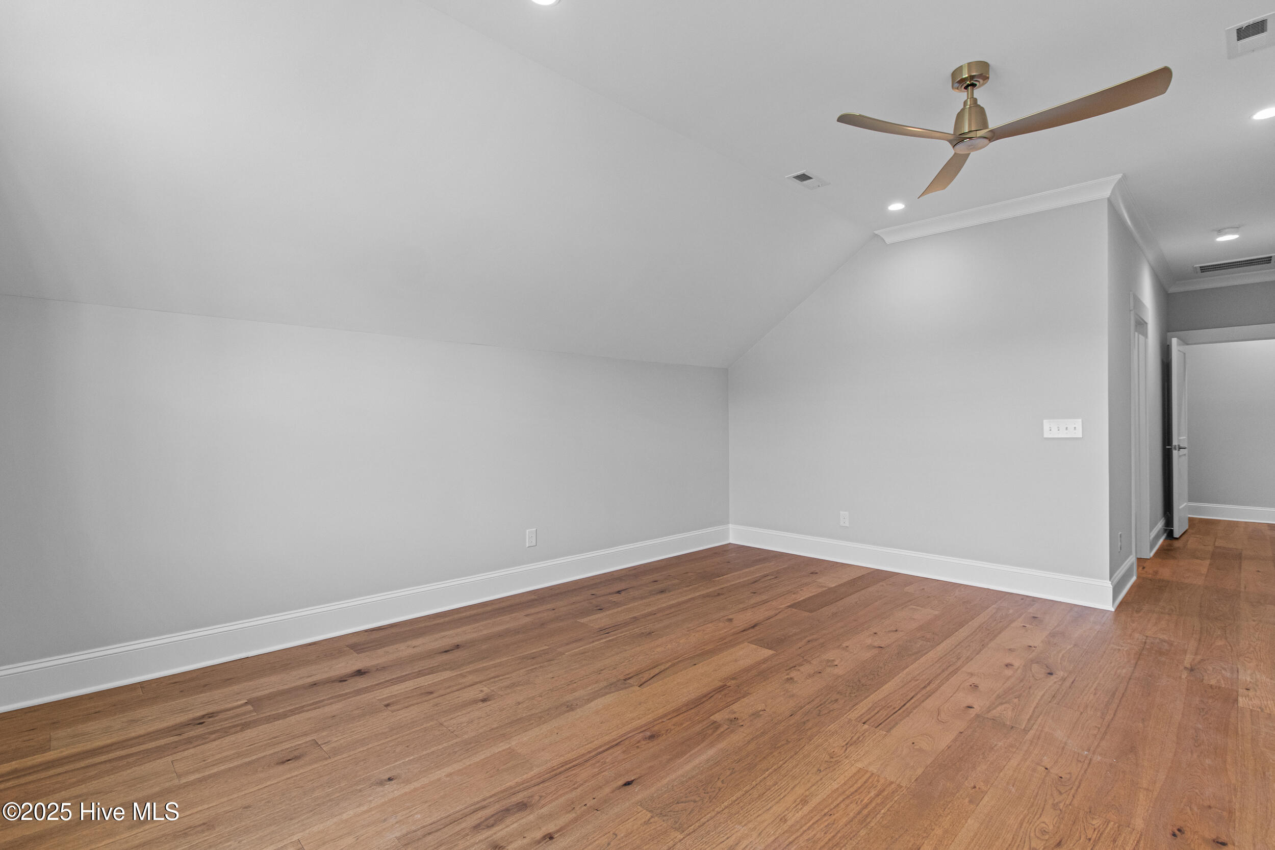 Large bedroom upstairs with closet