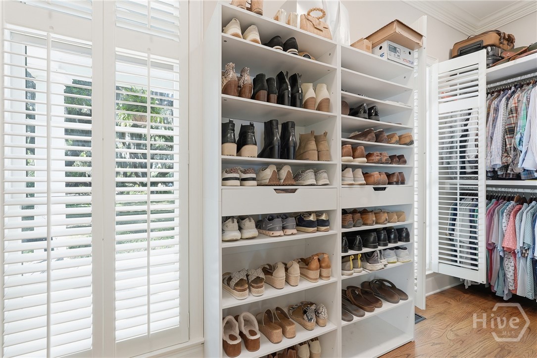 Spacious closets
