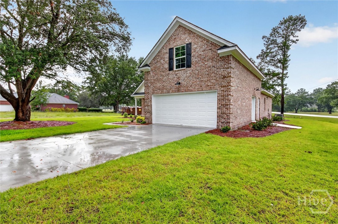2 car oversized garage with separate side entry golf cart garage