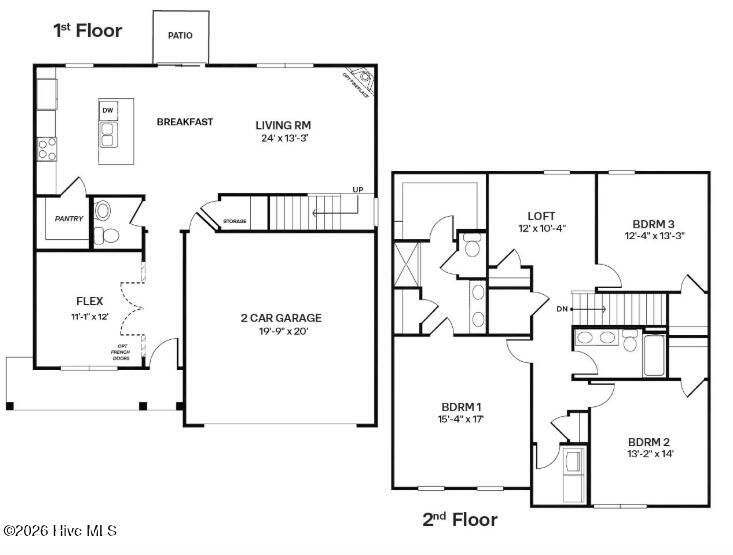 Penwell floorplan. This homes floorplan is flipped. Meaning the garage is on the left as are other rooms vs what is shown in this photo.