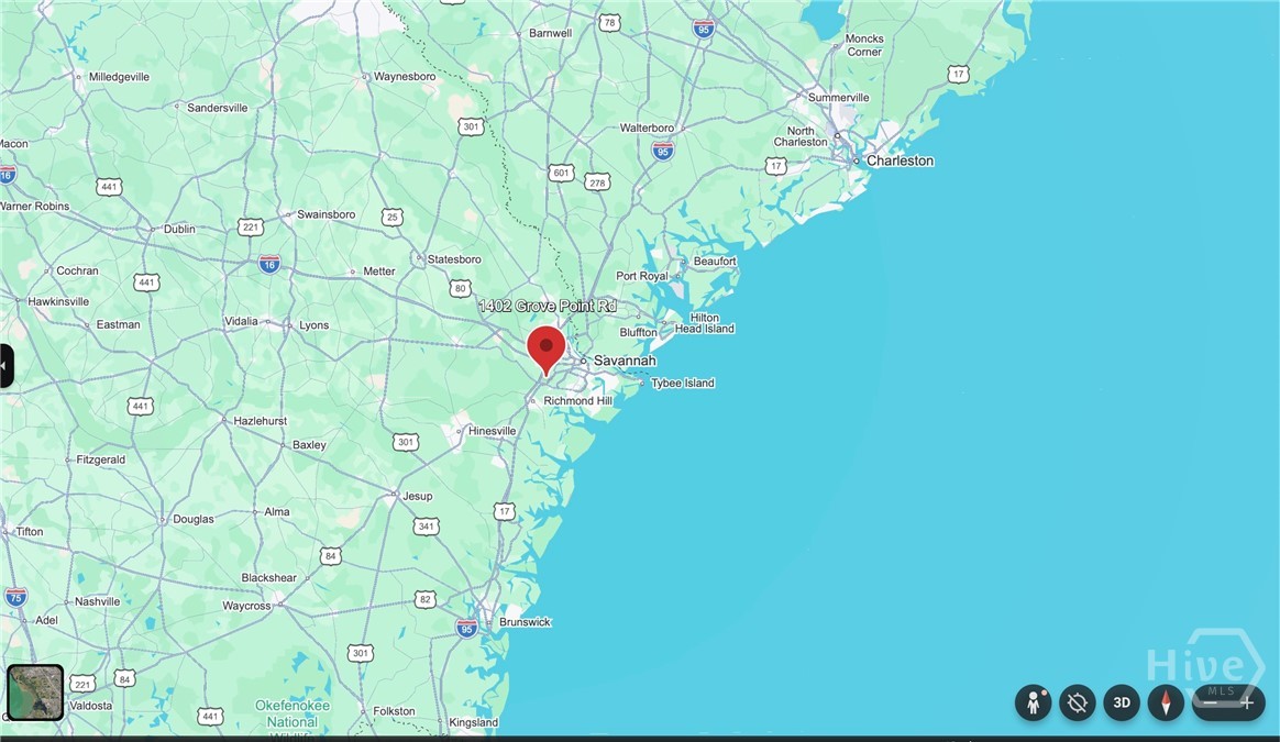 Google Earth – location reference only