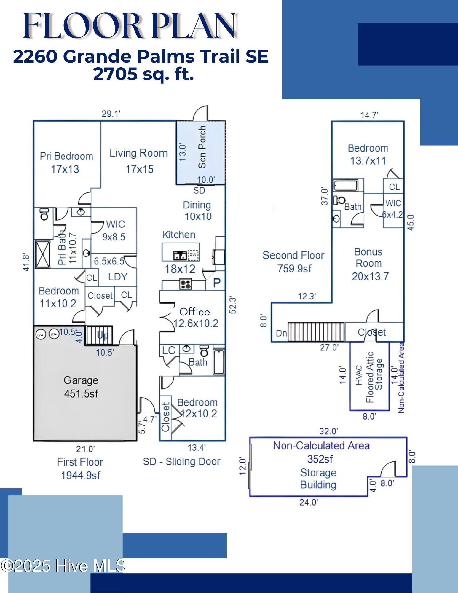 2260 Grande Palms Trail SE, Bolivia, NC 28422 – photo 5: Floor plan