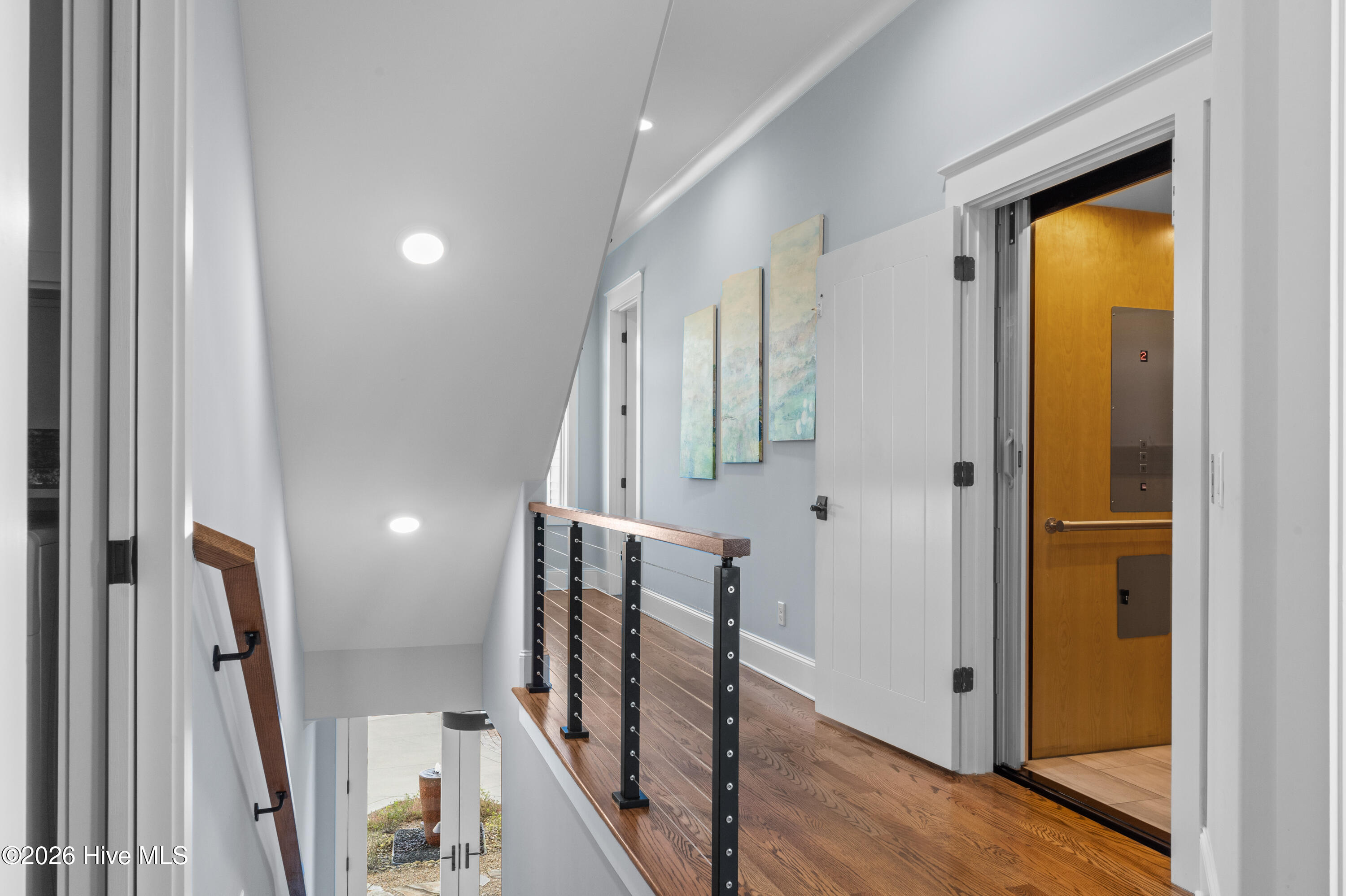 This picture shows the elevator/stairs on 2nd floor.