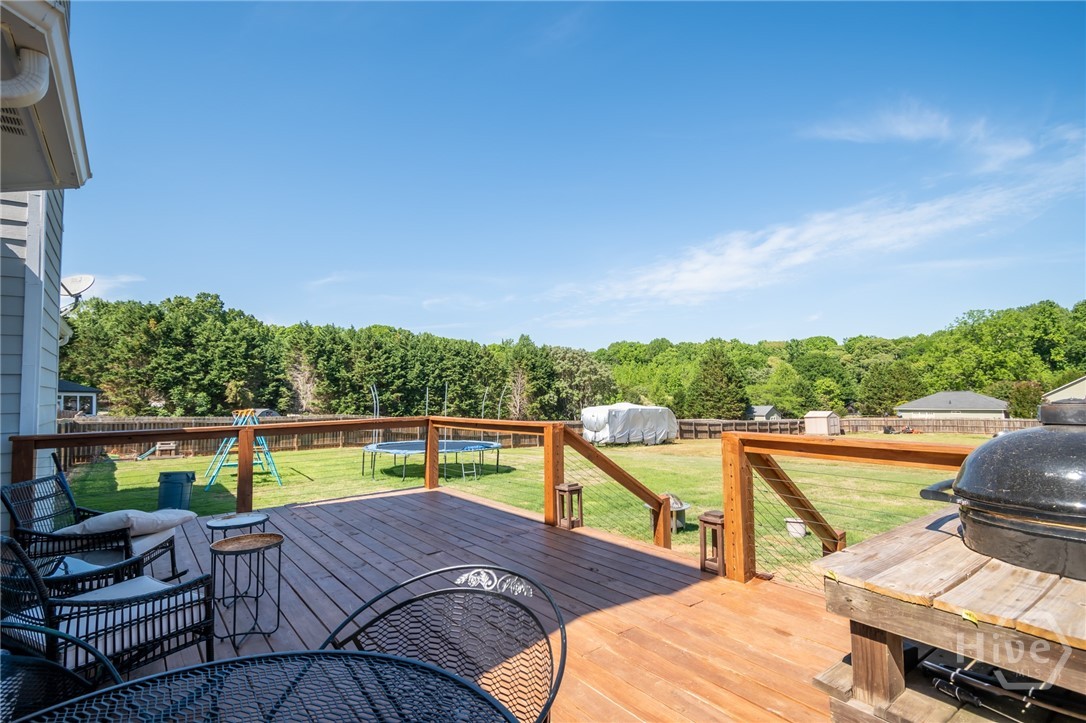 Back yard view from deck
