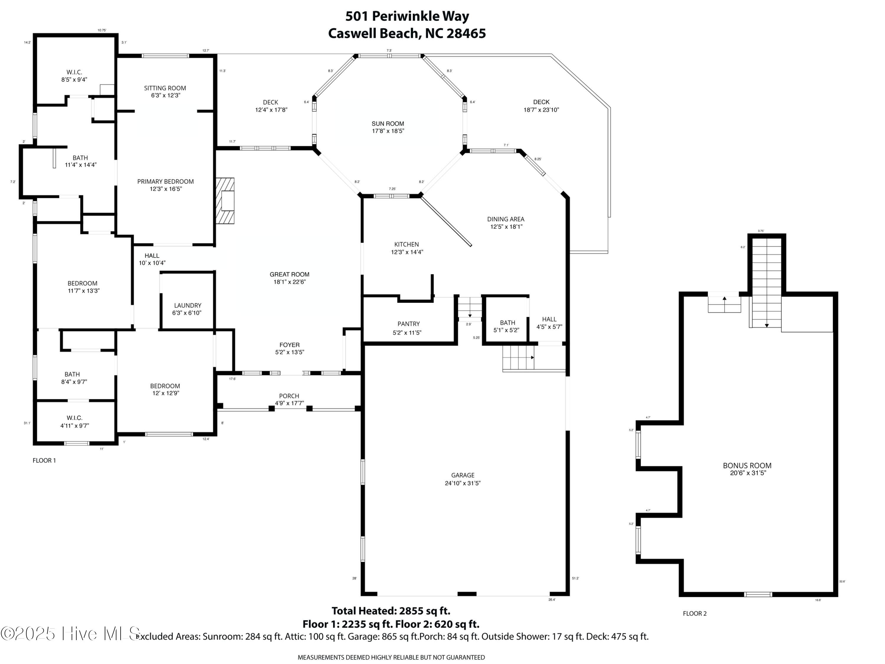 501 Periwinkle Way, Caswell Beach, NC 28465 – photo 12: mls-Floorplan-501 Periwinkle Way