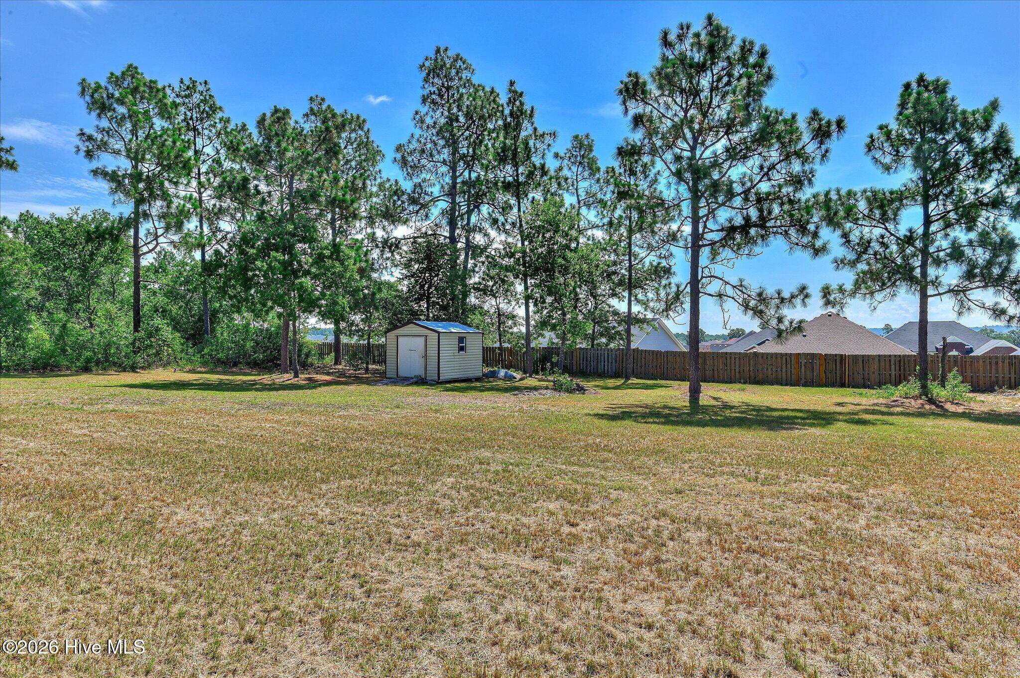 Large backyard