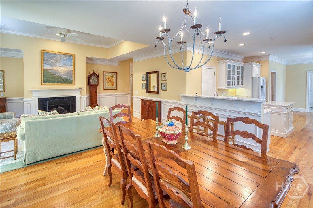 Large dining area
