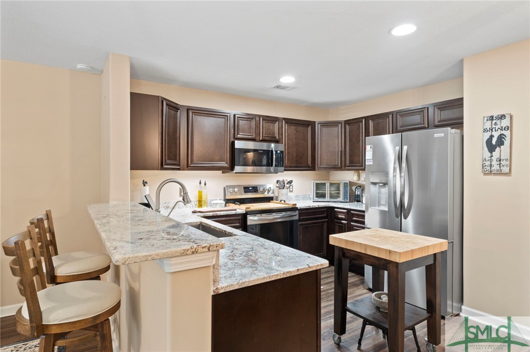 Kitchen with new appliances.