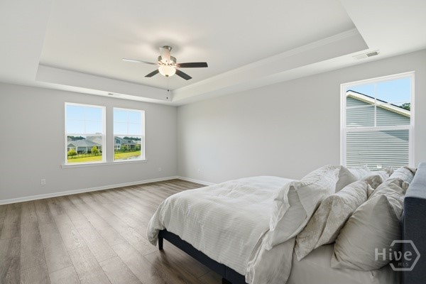 Master bedroom with view to lagoon.