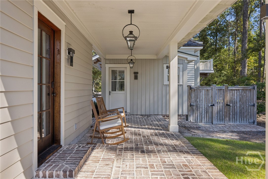 Breezeway connecting Carriage House