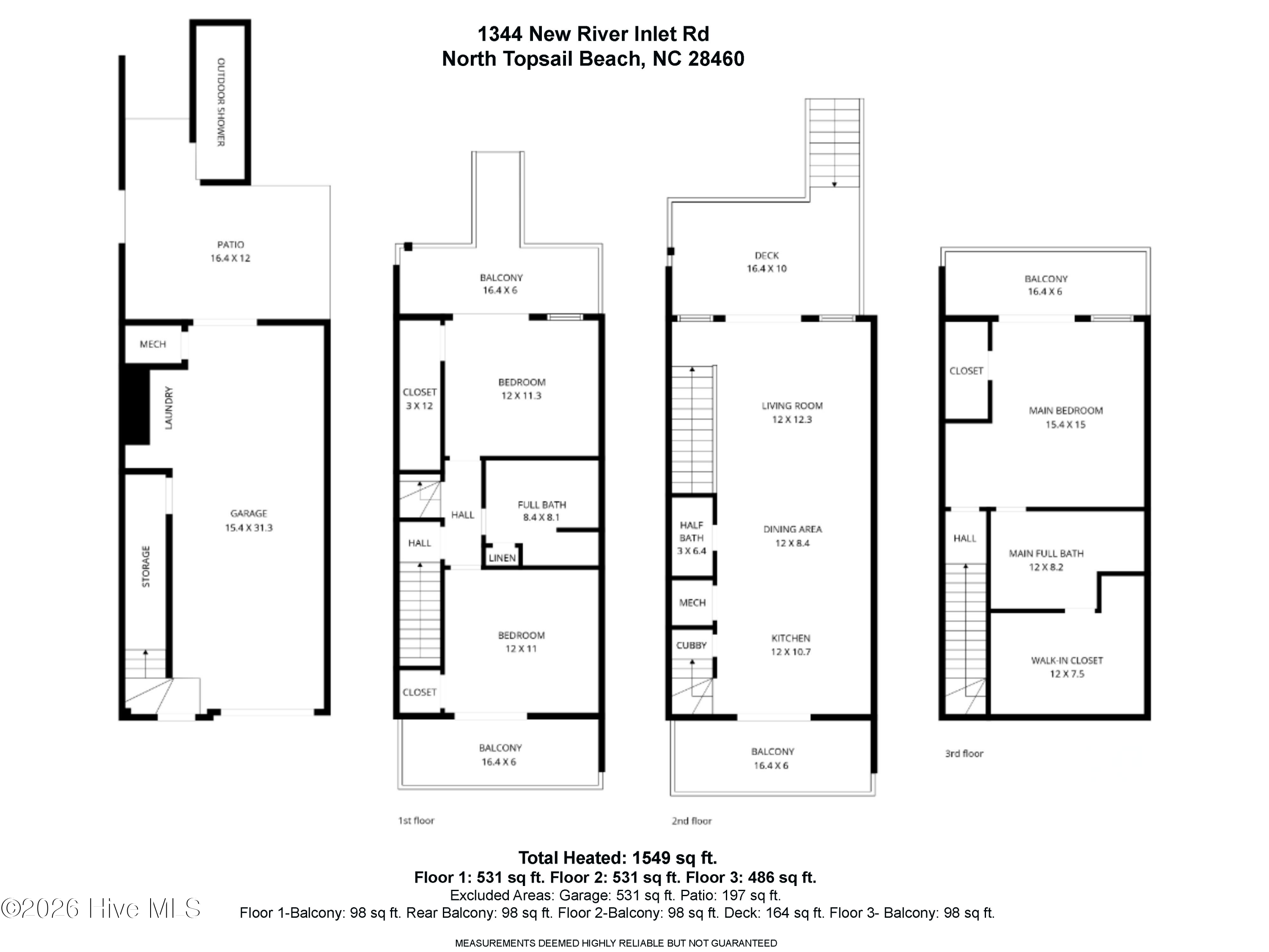 Townhouse For Sale - 1344 New River Inlet Road<br/> Onslow County, North Topsail Beach, NC 28460