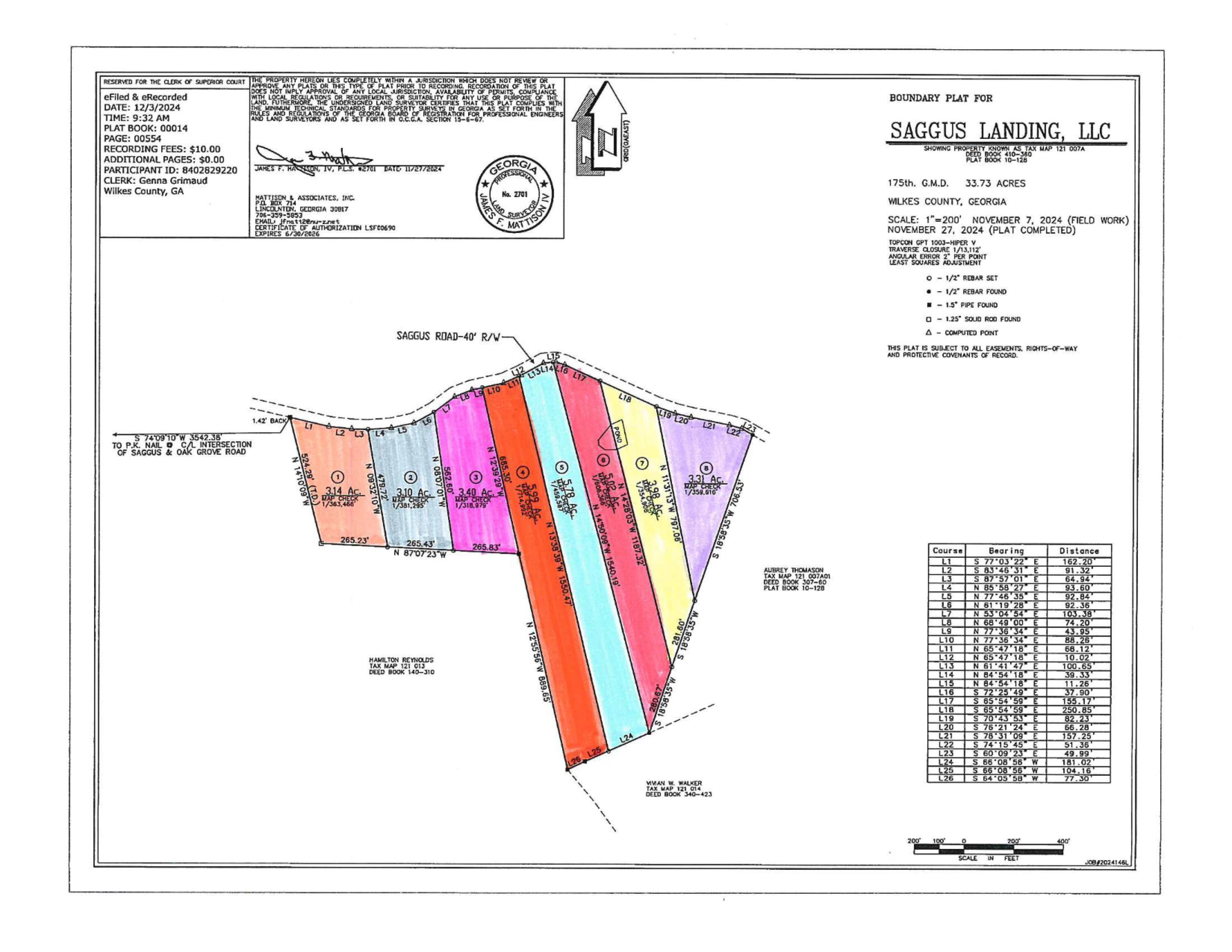 Saggus Landing Plat Map-rotated