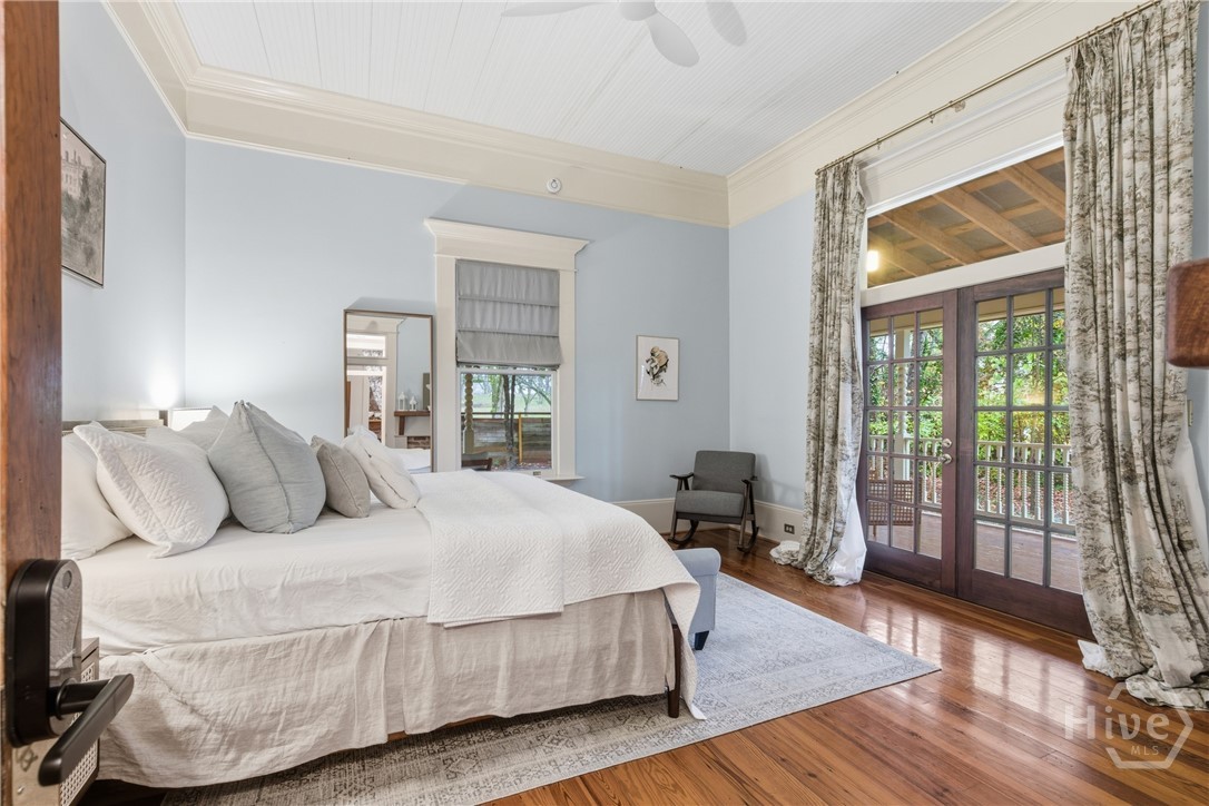 Front Bedroom with access to the french doors and