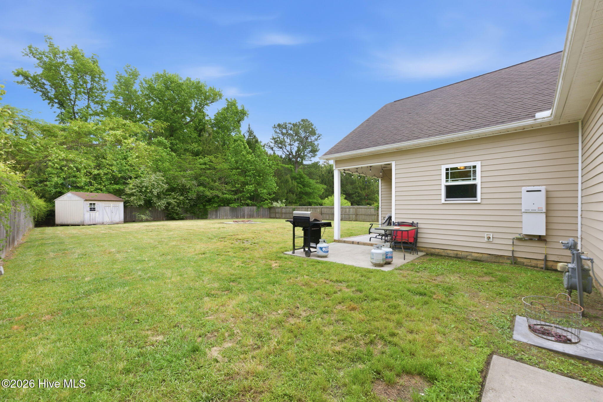Oversized Back yard with patio