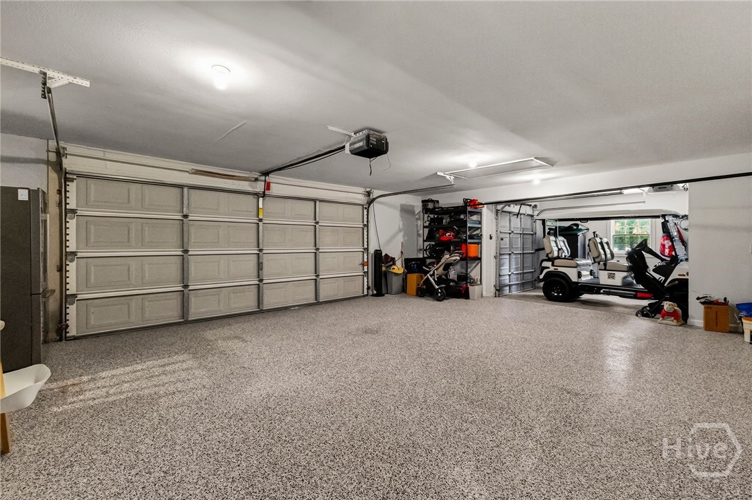 2 Car Garage with Additional Golf Cart Bay