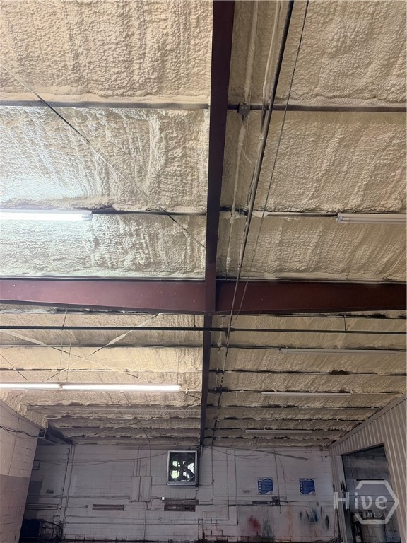 New spray foam throughout building and exhaust fan.