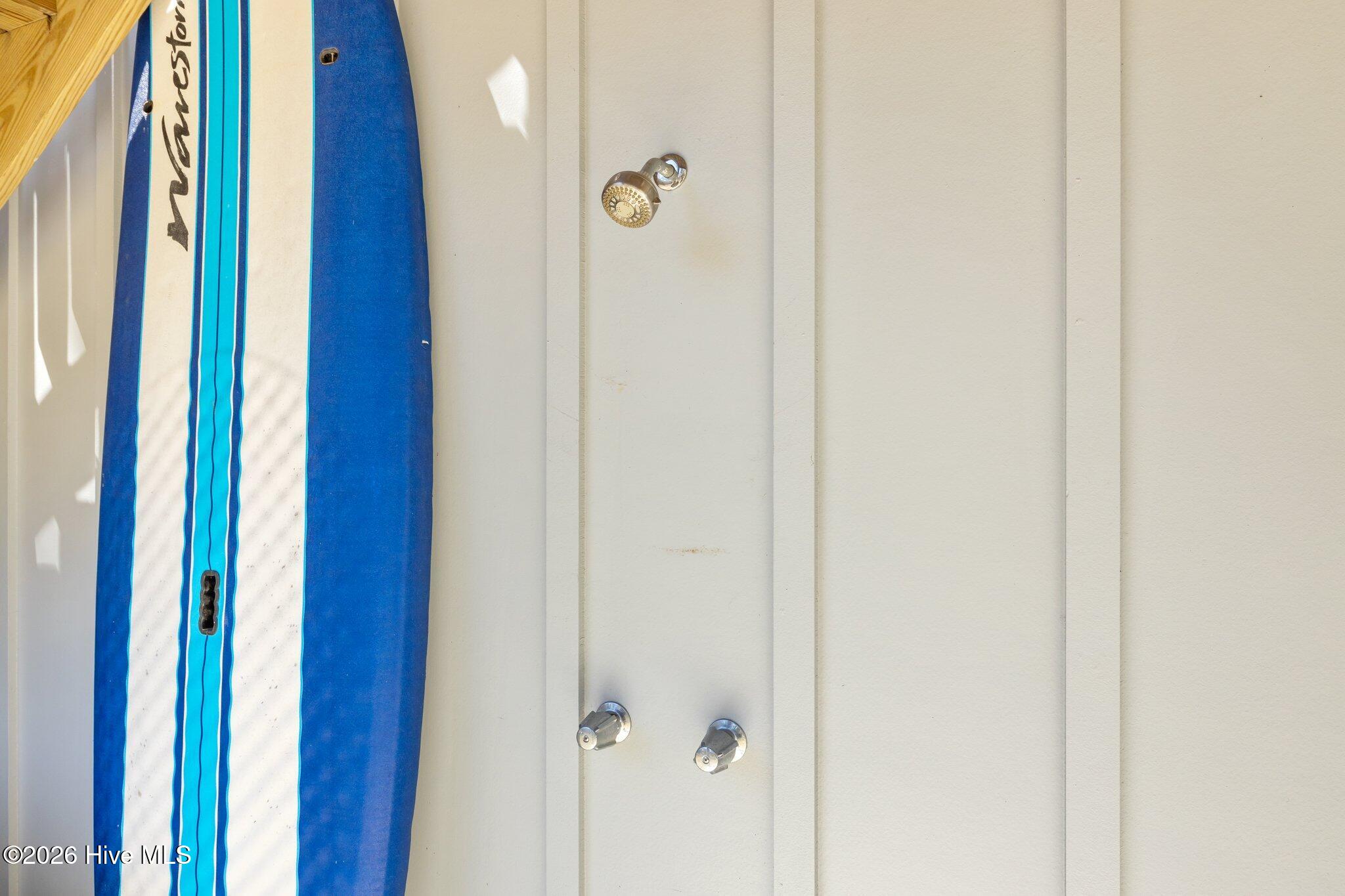Outdoor Hot/Cold Shower after a long day at the beach