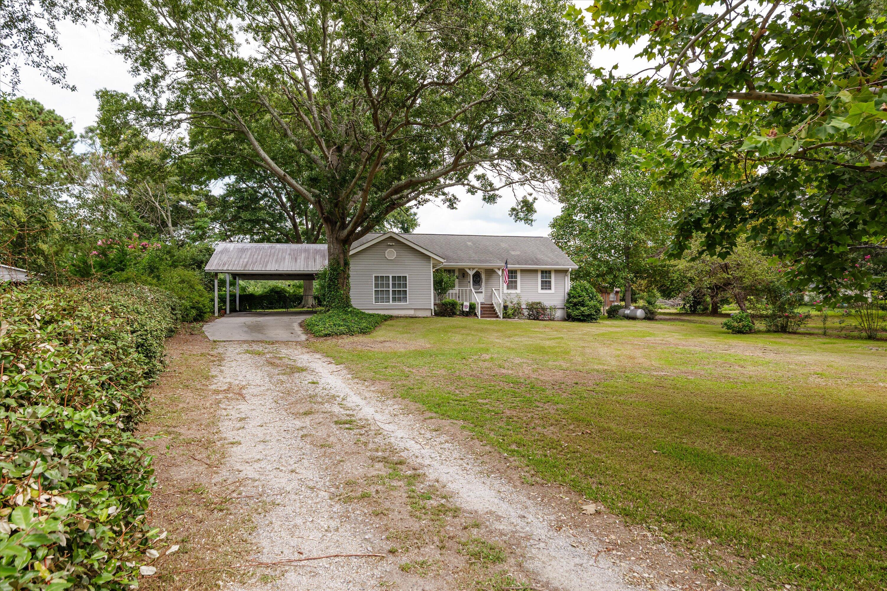 Expansive front yard