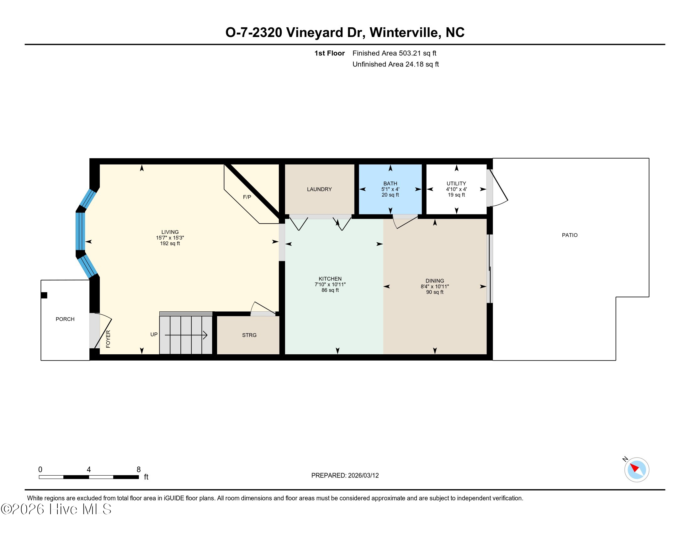 Townhouse For Sale - 2320 Vineyard Drive #O-7<br/> Pitt County, Winterville, NC 28590
