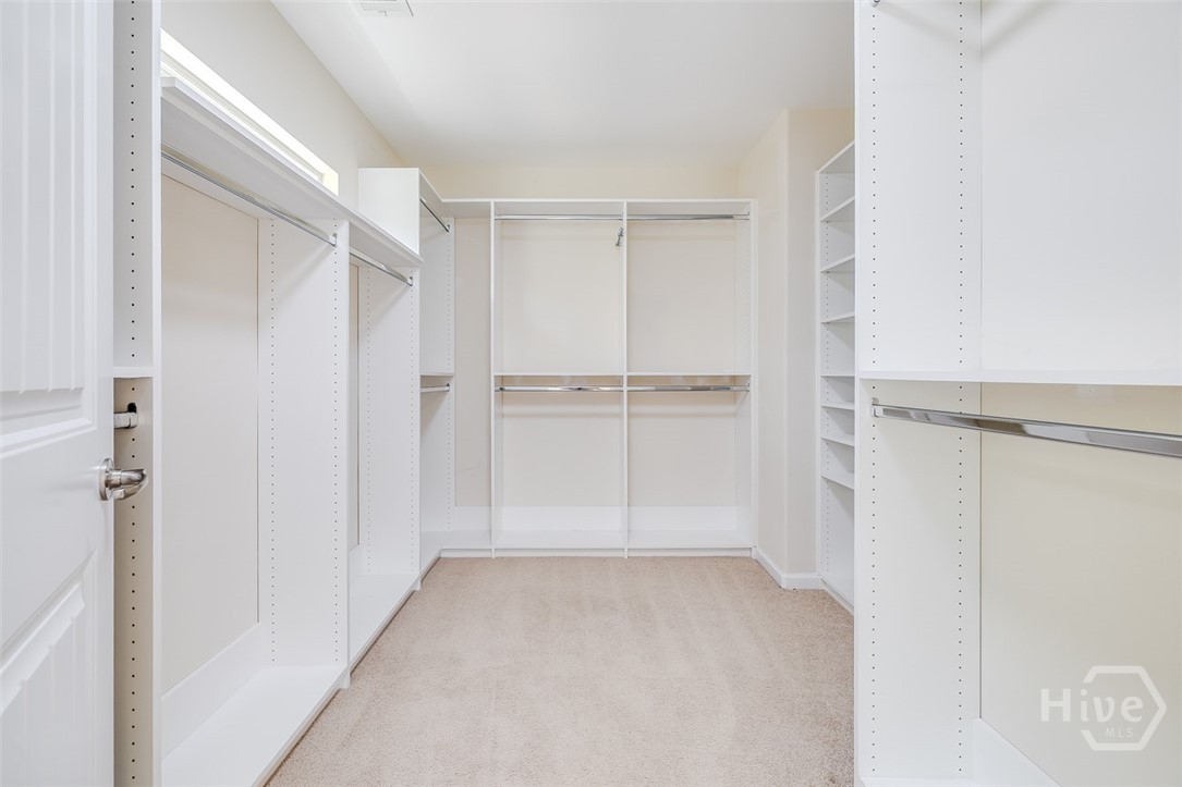 Primary closet with wonderful builtins!