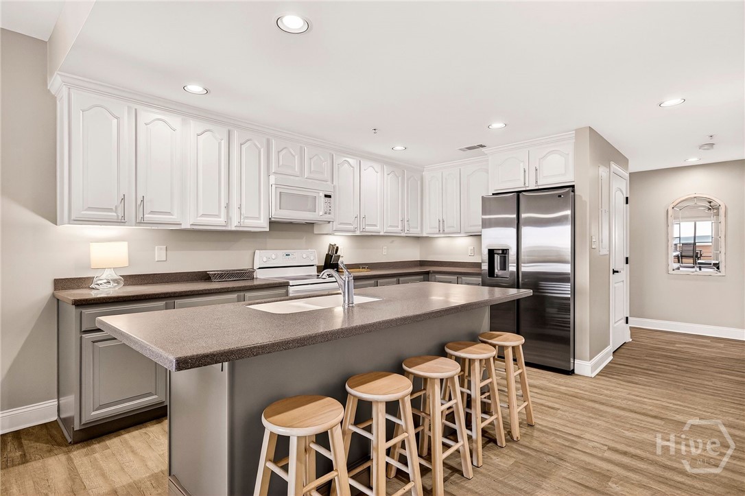 and large kitchen