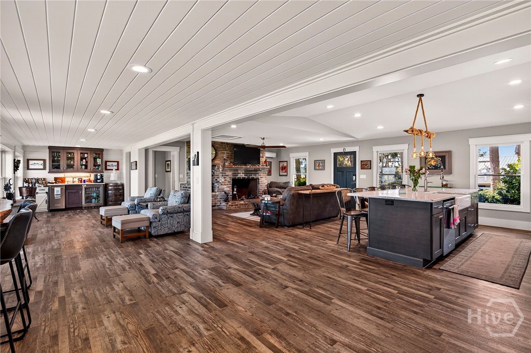 Original home remodeled to open floor plan