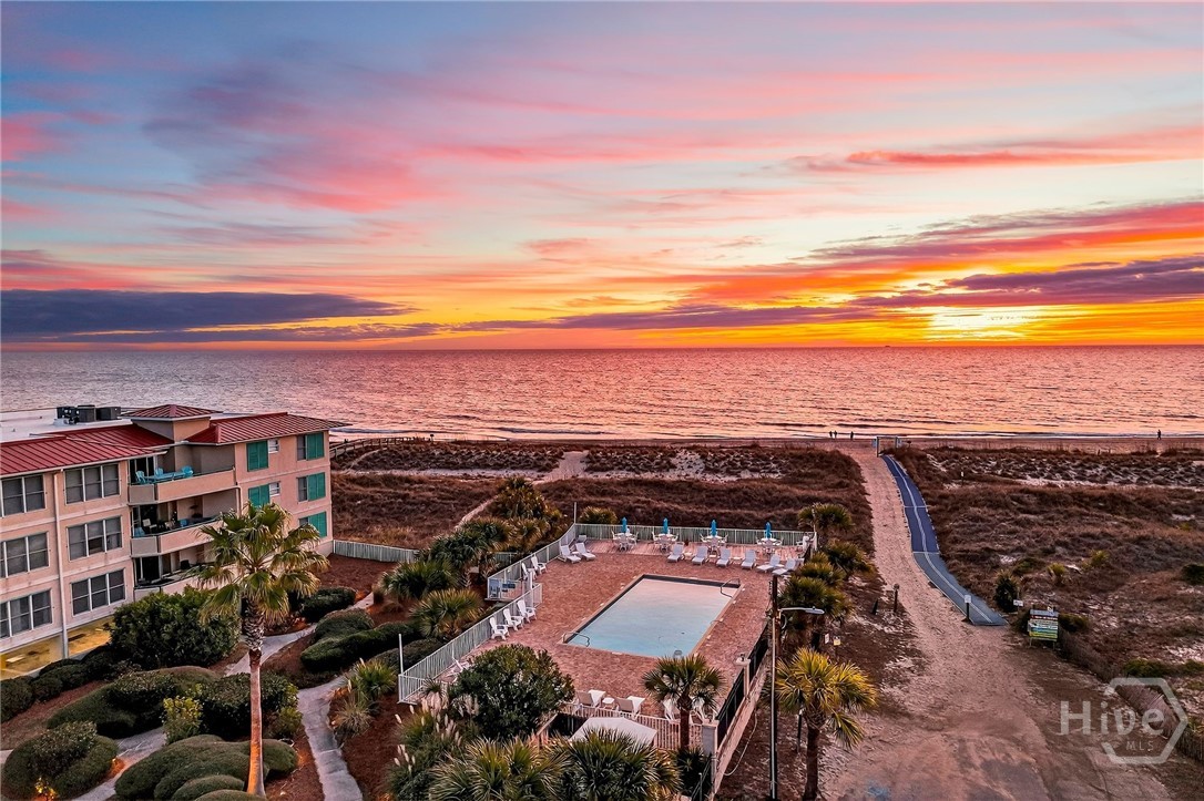 with oceanfront pool