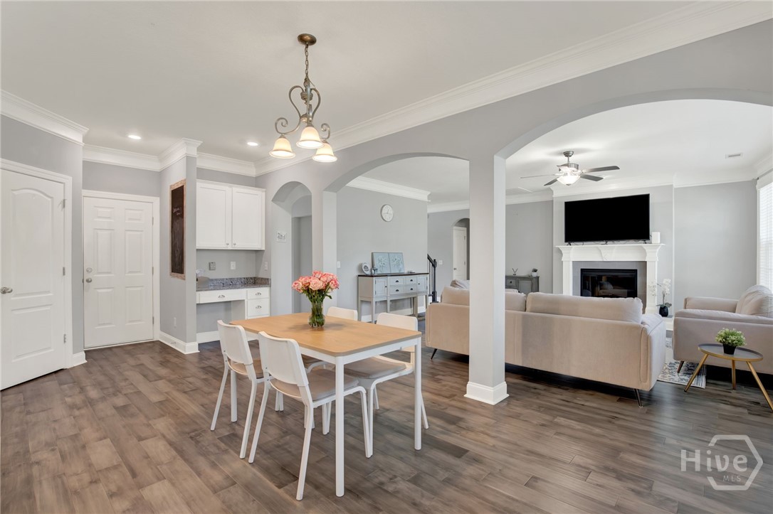 Casual Dining Area Open to Kitchen and Family Room