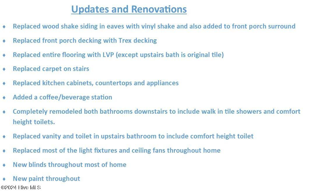 5104 Boss Court SE, Southport, NC 28461 – photo 6: Updates and Renovations 5104 Boss Ct
