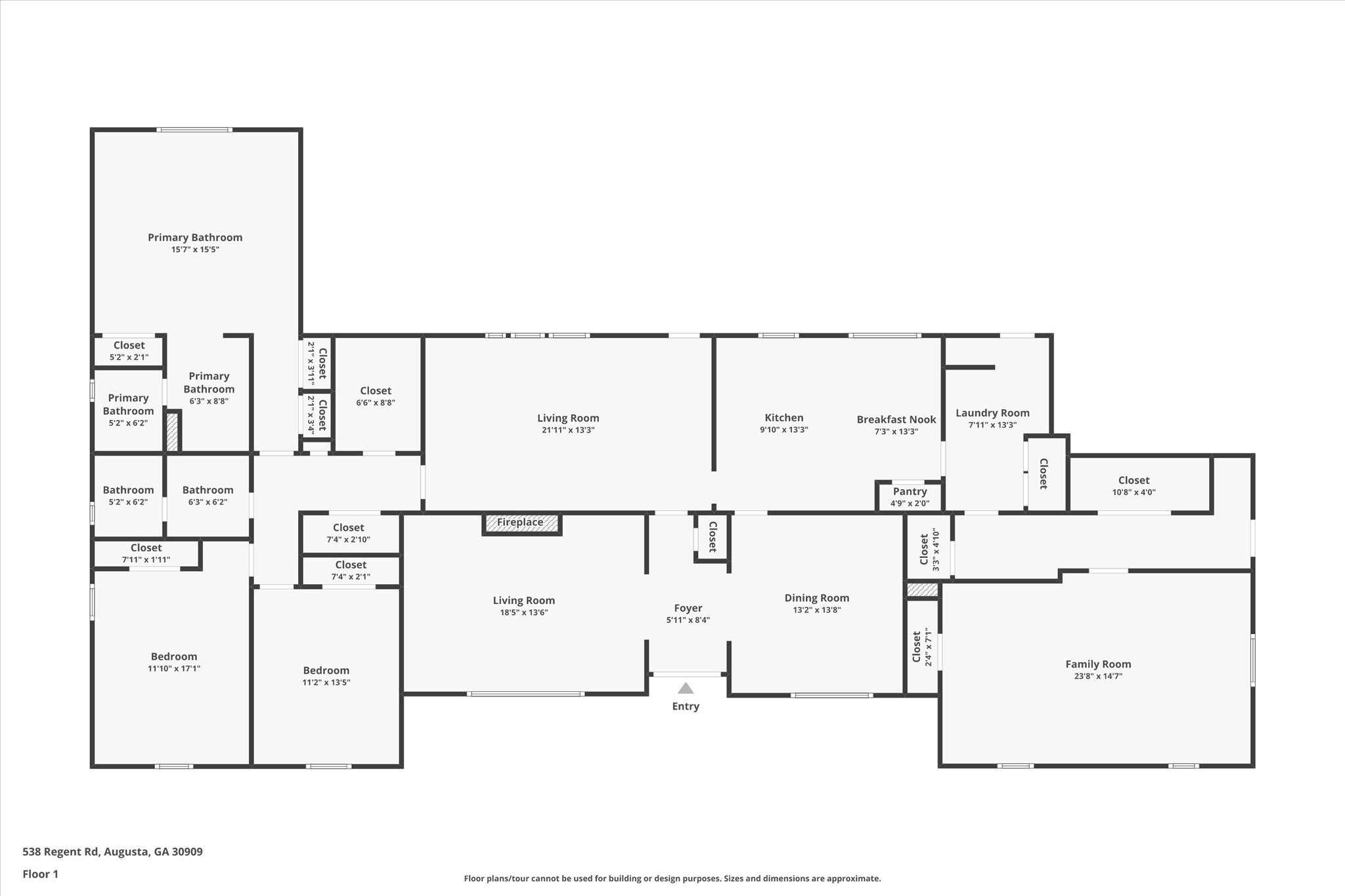 Homes For Sale - 538 Regent Road<br/> Richmond County, Augusta, GA 30909