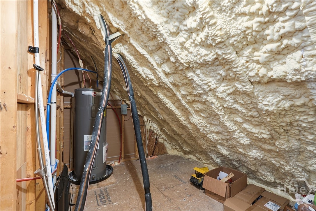 walk-in attic off 3rd bedroom