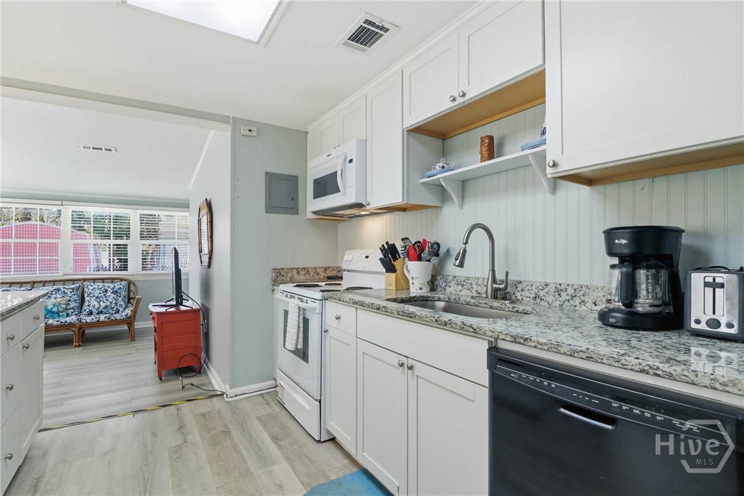 LOTS OF CABINET SPACE.