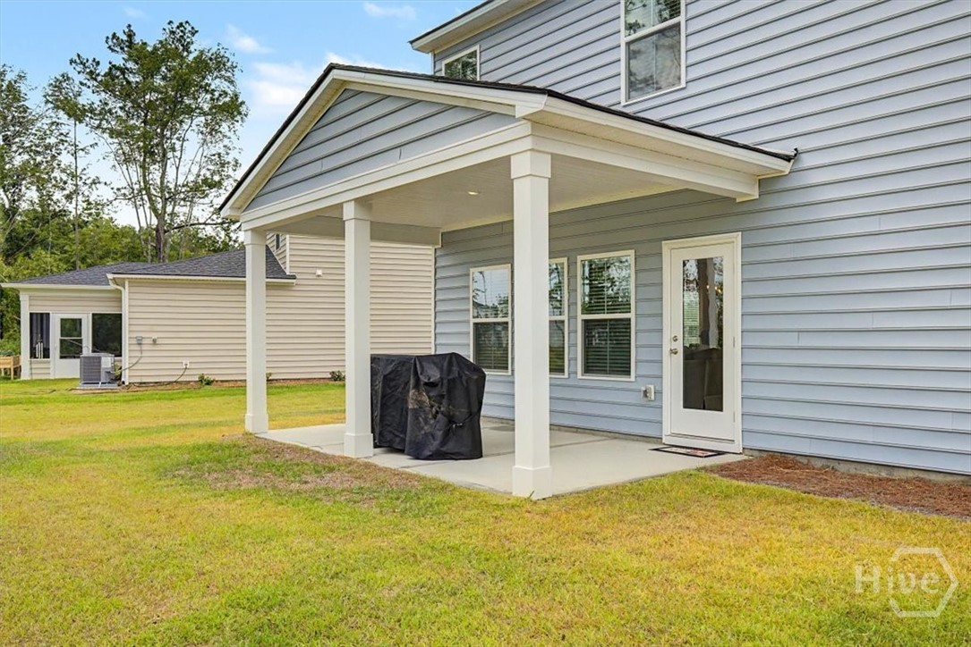 Covered back porch