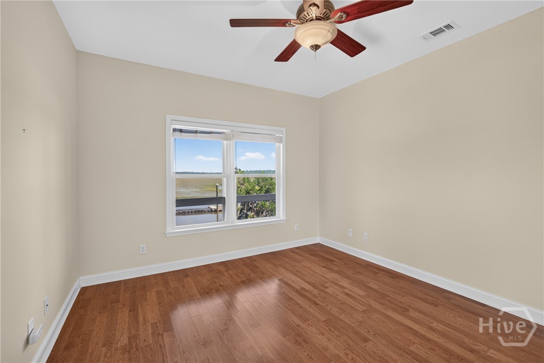 3rd bedroom with view of Georgia coast
