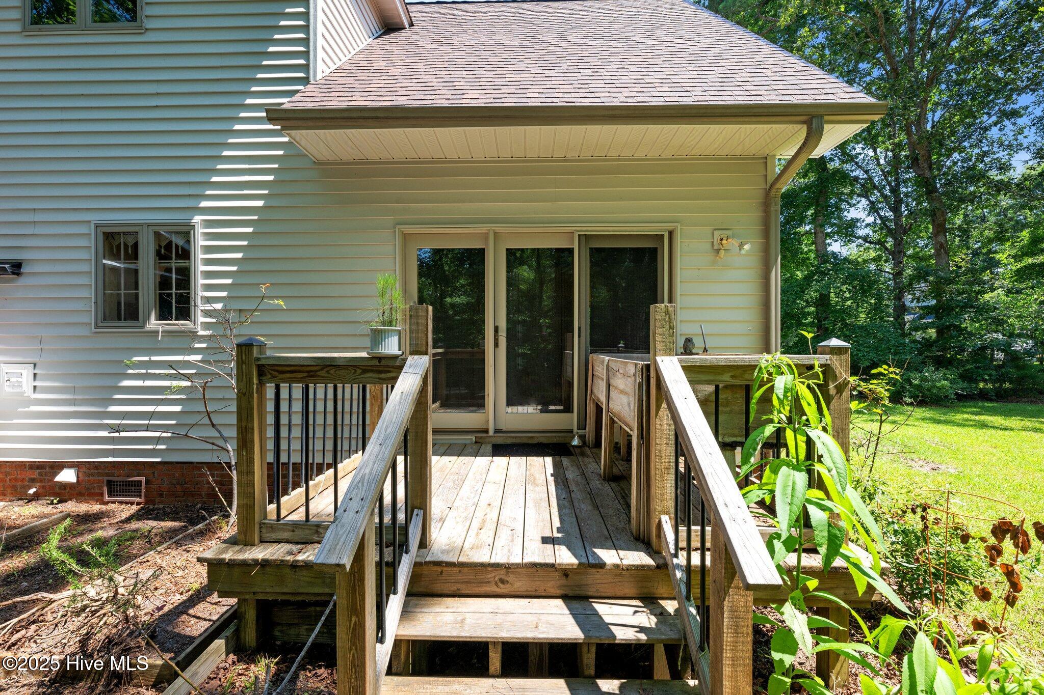 Deck off of Dining area.