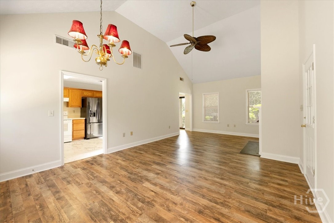 DINING AREA AND GREAT ROOM