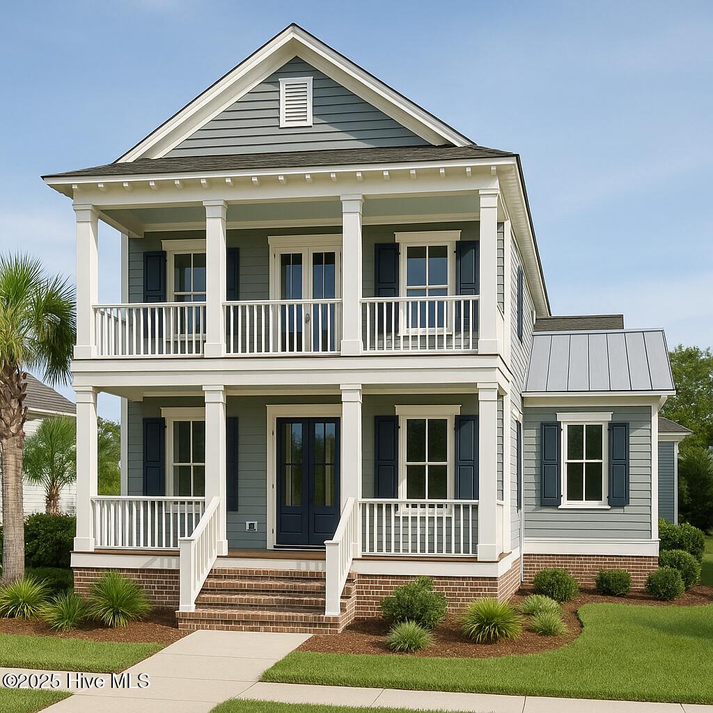 9152 E Lake Road Calabash, North Carolina Welcome to ''The Sweetbriar'' , a thoughtfully designed Lowcountry retreat nestled in the heart of the sought-after Devaun Park community.
This inviting double front porches, classic brick steps, and elegant tongue & groove ceilings. Inside you will find a 4-bedroom, 3-bathroom home that blends Southern charm with modern living, perfect for retirees, families, or vacation home buyers looking to enjoy coastal Carolina life. Step inside to discover a bright and airy open-concept living space, complete with a gourmet kitchen featuring custom cabinetry, stainless steel appliances, and an oversized island — perfect for entertaining. The primary suite on the main level is a private sanctuary, offering his-and-hers walk-in closets and a spa-like bath featuring an oversized walk-in shower. A second bedroom on the first floor offers flexibility as a home office, guest suite, or cozy den. Upstairs, two additional bedrooms and a full bath create comfortable guest or family space. This home also features not one but TWO outstanding porches perfect for relaxing in the warm coastal breeze!
Another standout features of this home is its alley-load garage, preserving the charm of the front streetscape while adding convenient rear access — a hallmark of the classic Devaun Park design, known for its pedestrian-friendly layout, tree-lined sidewalks, and welcoming front porches.
Located just minutes from Sunset Beach, this coastal gem also offers easy access to world-class golf courses like Rivers Edge, Oyster Bay, and Sea Trail Golf Club. Plus, the nearby village of Calabash offers famous seafood dining, shopping, and waterfront charm.
Whether you're seeking a primary residence, a vacation retreat, or a low-maintenance retirement home, this beautifully designed home delivers both style and function in one of the area's most desirable neighborhoods.
Under Construction and ready to claim it as your new home.