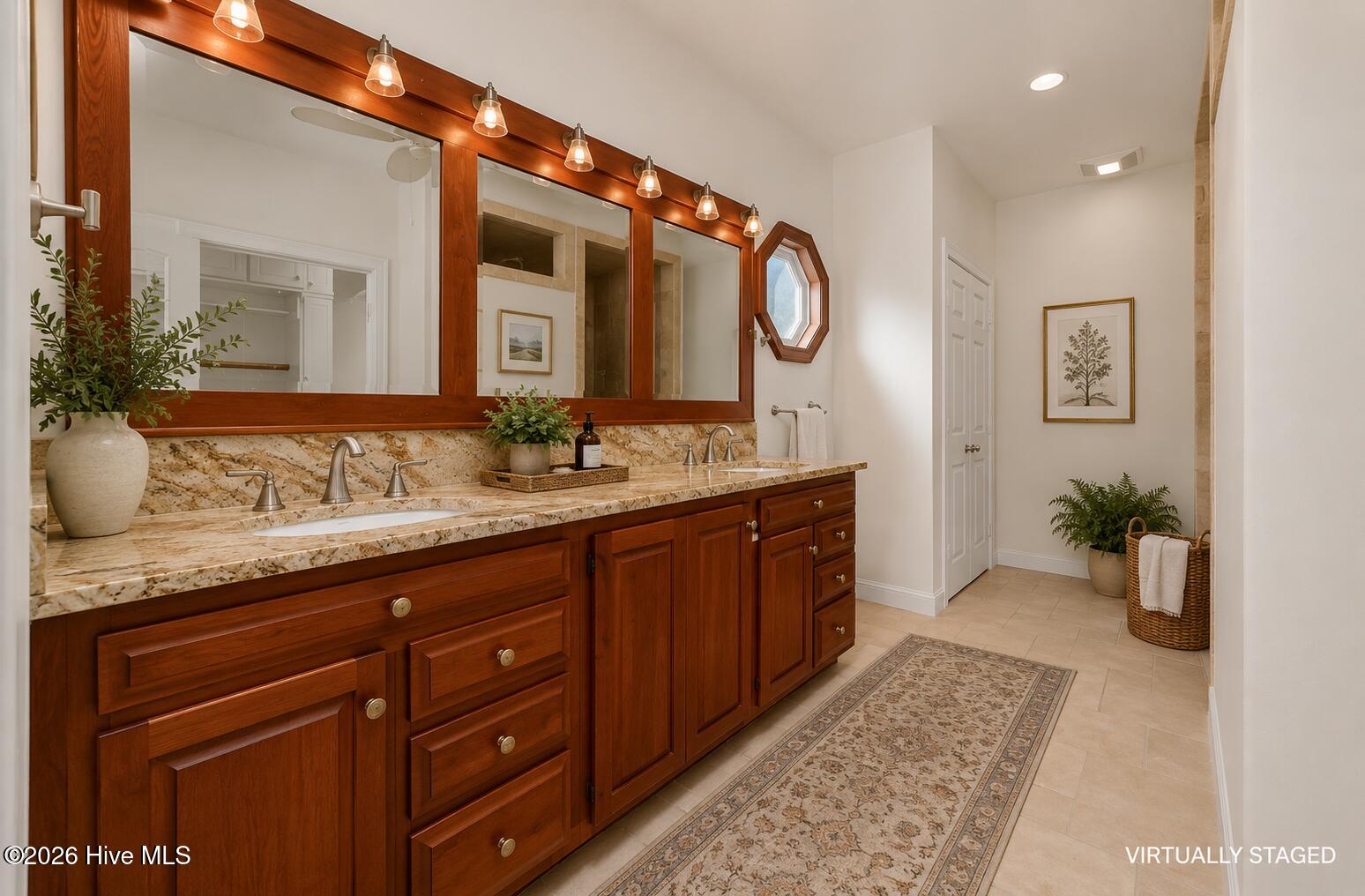 Virtually Staged - Owners Bathroom