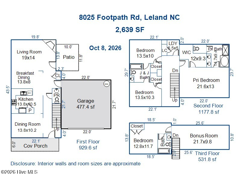 Exterior photo of 8025 Footpath Road, Leland, NC 28451. MLS: 100610667