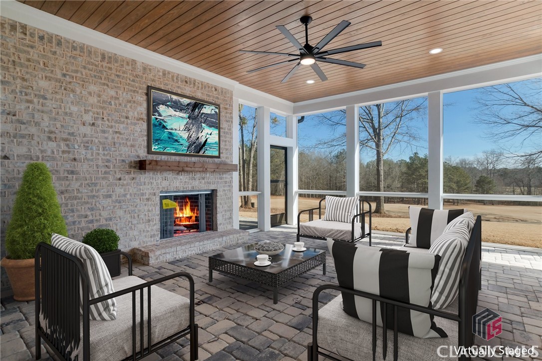 Covered Patio - Virtually Staged